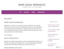 Tablet Screenshot of bornagainminimalist.com